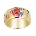 Bague en argent et topaze bleu de londres (adela silber)