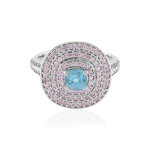 Bague en argent et zircon de ratanakiri (adela silber)