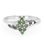 Bague pour homme en argent et diamant fantaisie