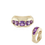 Bague en or et am�thyste (saelocana)