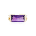 Bague en or et am�thyste de sib�rie (de melo gold)