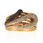 Bague en or et diamant noir (cirari) Bague en or et diamant noir (cirari)