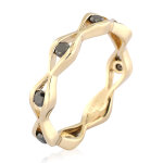Bague en or et diamant noir (de melo gold)