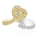 Bague en or et diamant si2 jaune (cirari)