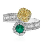 Bague en or et emeraude de colombie (cirari)