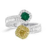 Bague en or et emeraude de colombie (cirari)