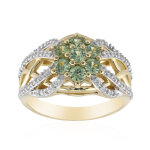 Bague en or et grenat d�manto�de de madagascar (rifkind 1894 collection)