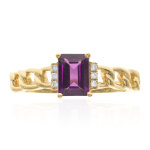 Bague en or et grenat rhodolite (cirari)