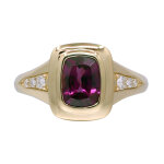 Bague en or et grenat rhodolite (cirari)