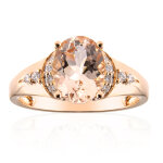 Bague en or et morganite aaa