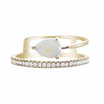 Bague en or et opale welo aaa