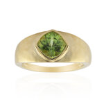 Bague en or et p�ridot de wagogo