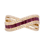 Bague en or et rubis aaa du mozambique (cirari)