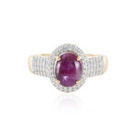 Bague en or et rubis �toil� du karnataka (suhana)