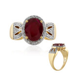 Bague en or et rubis du mozambique (amayani)