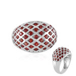 Bague en or et rubis de tanzanie (de melo) Bague en or et rubis de tanzanie (de melo)
