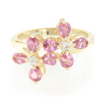 Bague en or et saphir padparadscha non chauff (amayani)