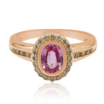 Bague en or et saphir parme (annette) Bague en or et saphir parme (annette)