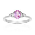 Bague en or et saphir parme (cirari)
