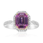 Bague en or et saphir parme (cirari)