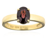 Bague en or et spinelle rouge noble (custodana)