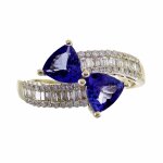 Bague en or et tanzanite aaa