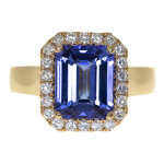 Bague en or et tanzanite aaa (cirari)