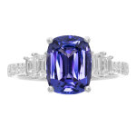 Bague en or et tanzanite aaa (cirari)