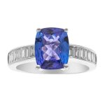 Bague en or et tanzanite aaa (cirari)