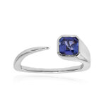 Bague en or et tanzanite aaa (de melo gold)