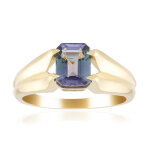 Bague en or et tanzanite non chauff�e (de melo gold)