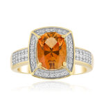 Bague en or et topaze tepetate