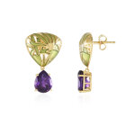 Boucles d'oreilles en argent et am�thyste (adela silber)