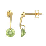 Boucles d'oreilles en argent et p�ridot