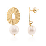 Boucles d'oreilles en argent et perle blanche de culture d'eau douce (joias do paraíso) Boucles d'oreilles en argent et perle blanche de culture d'eau douce (joias do paraíso)