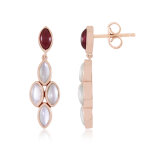 Boucles d'oreilles en argent et rubis de madagascar (km by juwelo)