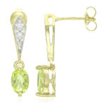 Boucles d'oreilles en argent et tourmaline cuprif�re