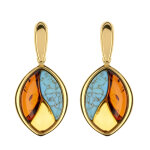 Boucles d'oreilles en argent et turquoise (dagen)