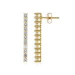 Boucles d'oreilles en argent et zircon