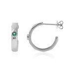 Boucles d'oreilles en or et emeraude de zambie aaa (de melo) Boucles d'oreilles en or et emeraude de zambie aaa (de melo)