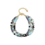 Bracelet en argent et grenat du mozambique