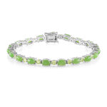Bracelet en argent et jade du canada