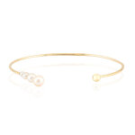 Bracelet en argent et perle blanche de culture d'eau douce