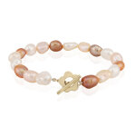 Bracelet en argent et perle blanche de culture d'eau douce (tpc)