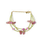 Bracelet en argent et rubis du mozambique (riya)