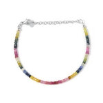Bracelet en argent et saphir