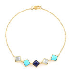 Bracelet en argent et sodalite