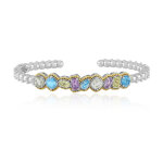 Bracelet en argent et topaze bleu suisse (dallas prince designs)