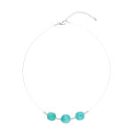 Collier en argent et amazonite