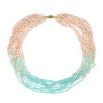 Collier en argent et amazonite (riya)